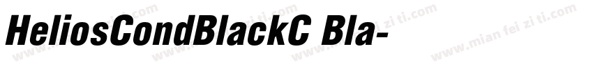 HeliosCondBlackC Bla字体转换
